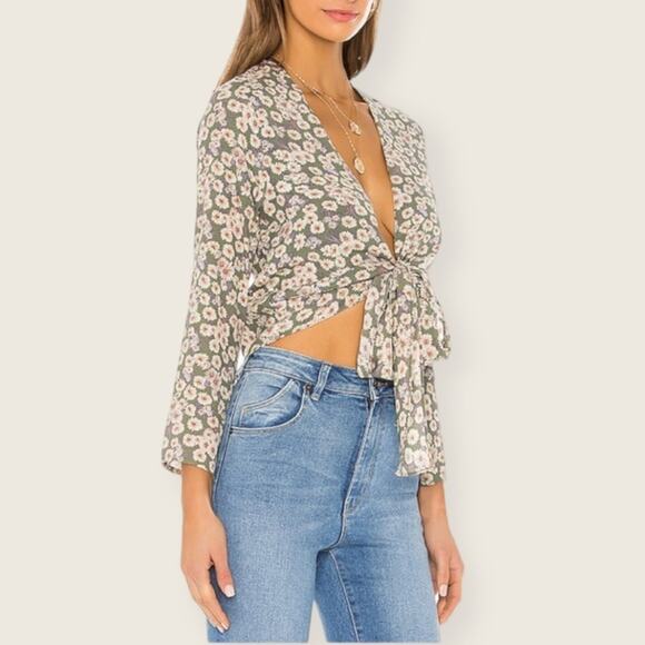 NWT | Rolla’s | Delilah Daisies Blouse | Olive | Small - Picture 1 of 11